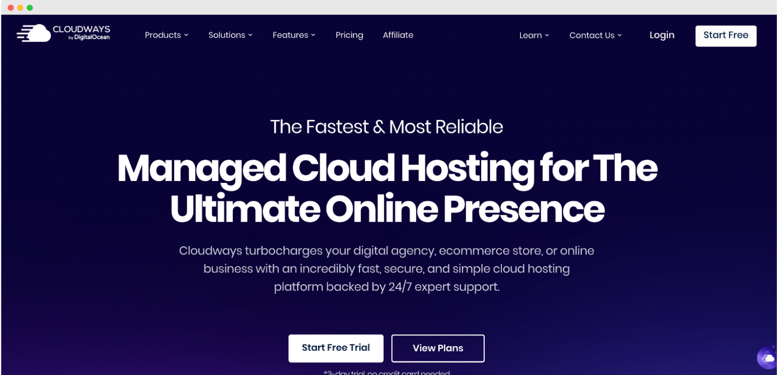 Managed cloud hosting Cloudways