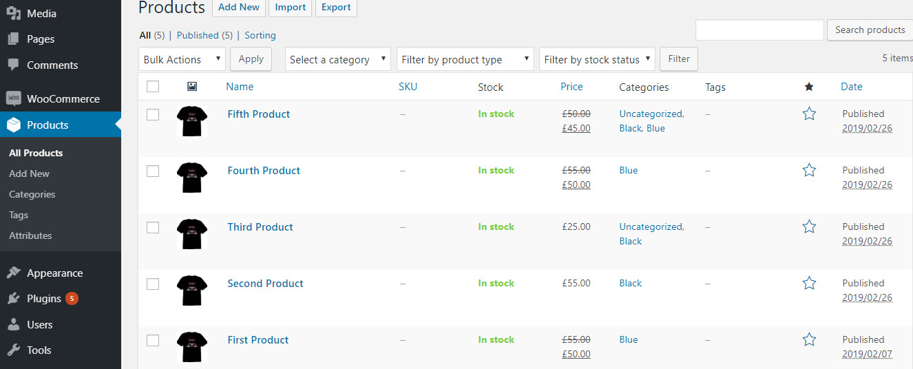 Product Sorting Options in WooCommerce