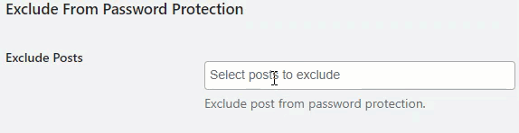 Exclude Posts
