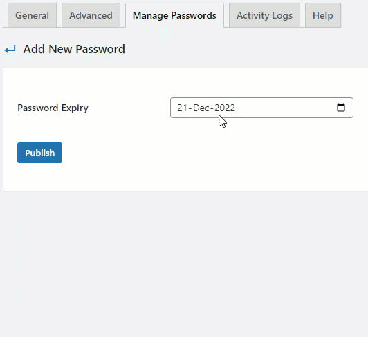 password expiry