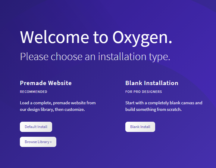 oxygen WordPress page builder installation